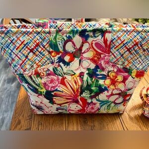 Handmade Vera Bradley inspired bag and wallet Brand New